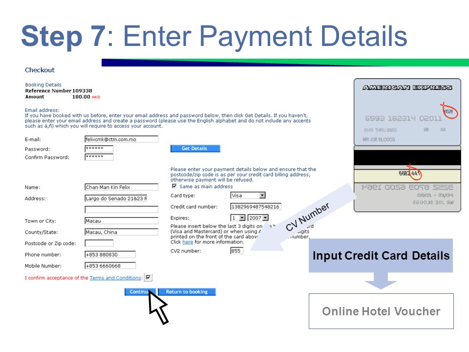 Step 7: Enter Payment Details