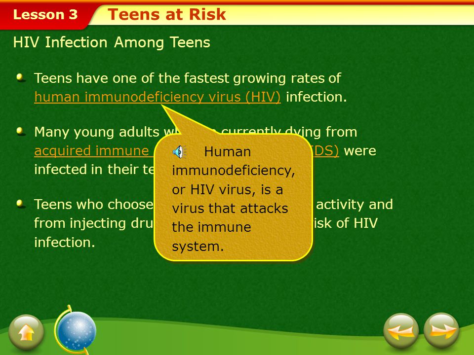 Teens at Risk HIV Infection Among Teens