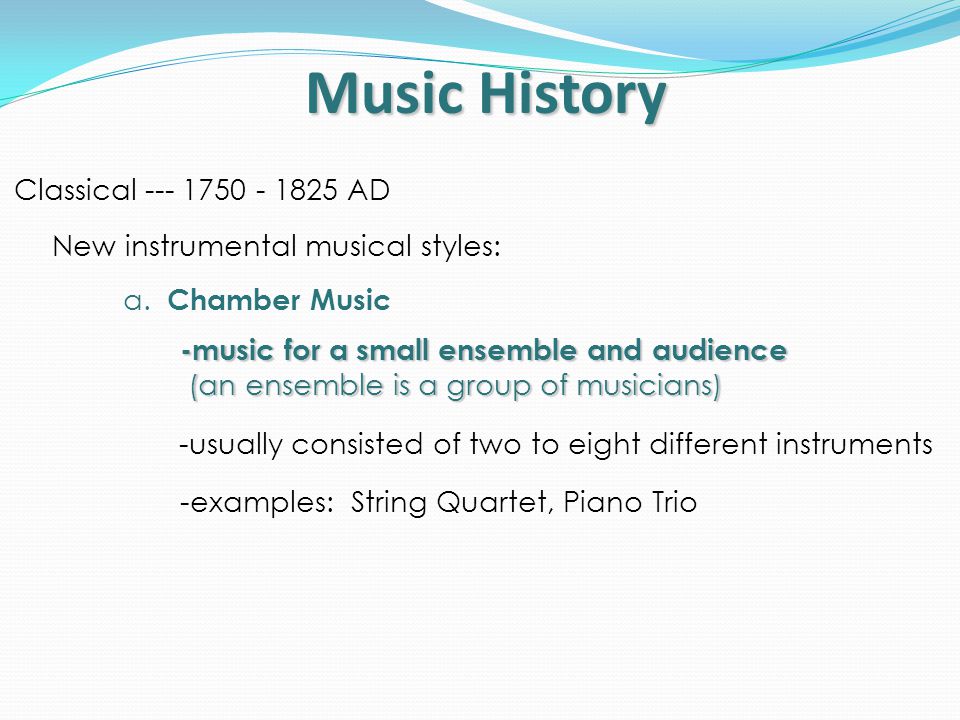 Music History Classical AD