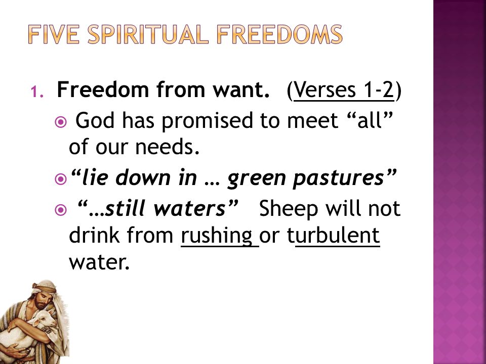 Five Spiritual Freedoms