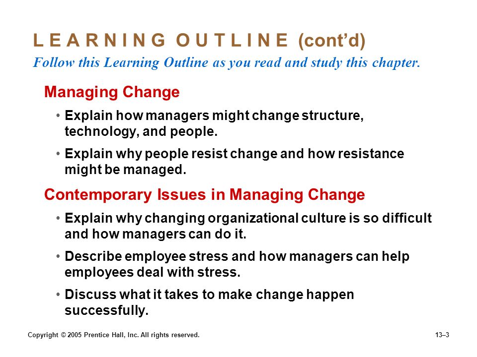 L E A R N I N G O U T L I N E (cont’d) Follow this Learning Outline as you read and study this chapter.