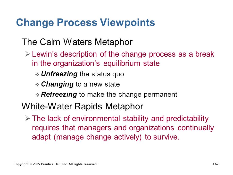 Change Process Viewpoints