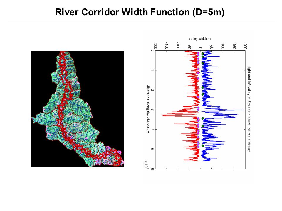 River Corridor Width Function (D=5m)
