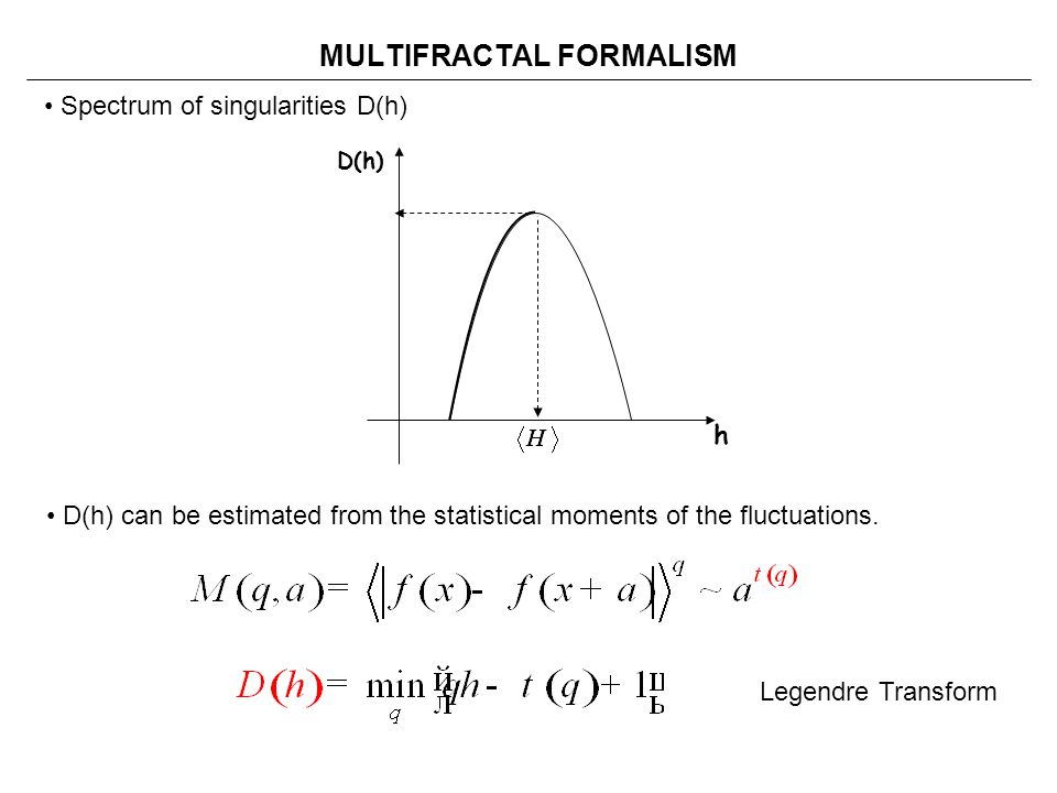 MULTIFRACTAL FORMALISM