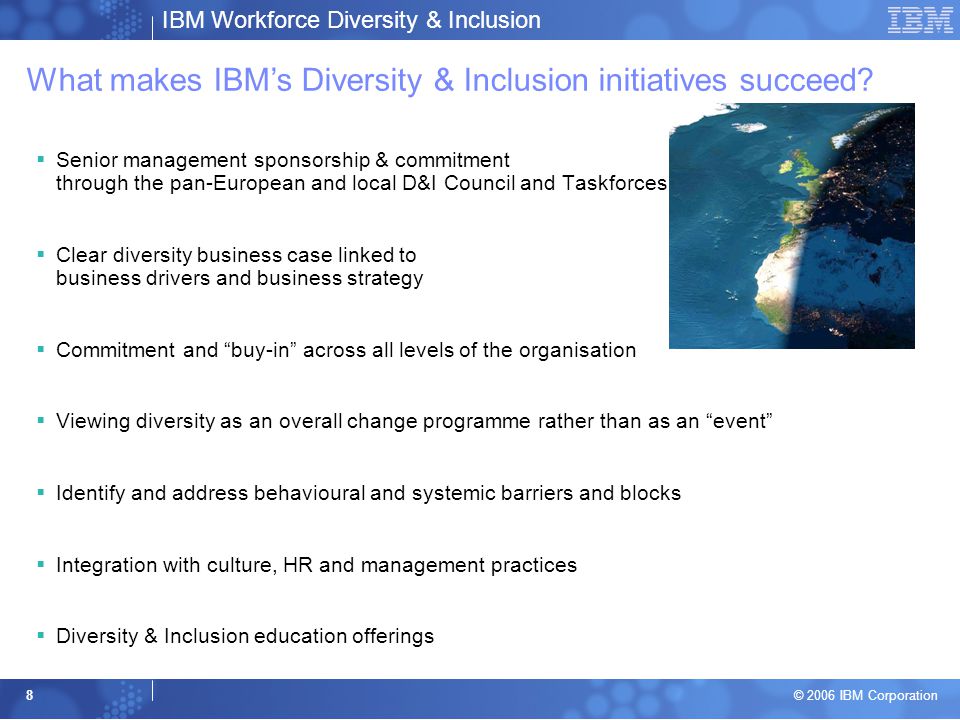 What makes IBM’s Diversity & Inclusion initiatives succeed