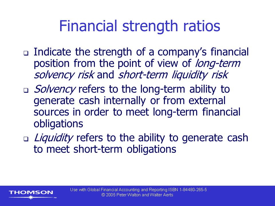 Financial strength ratios