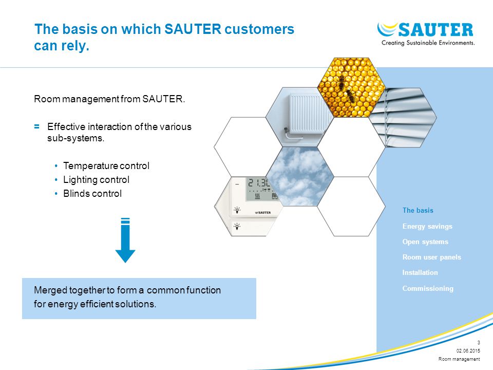 The basis on which SAUTER customers can rely.