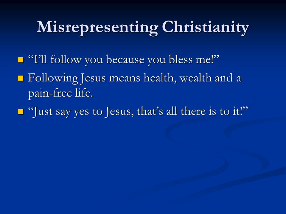 Misrepresenting Christianity