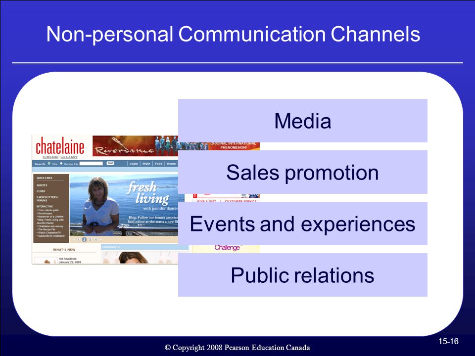 Non-personal Communication Channels