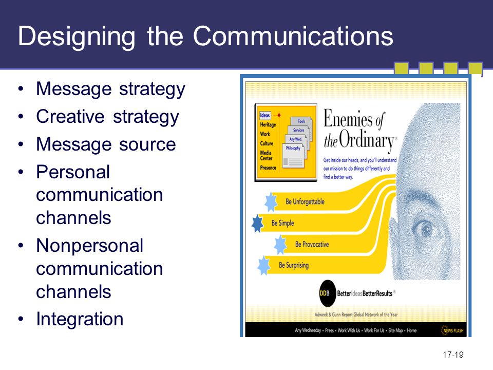 Designing the Communications
