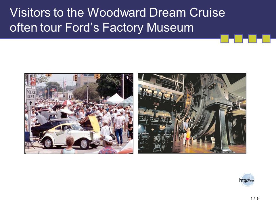 Visitors to the Woodward Dream Cruise often tour Ford’s Factory Museum