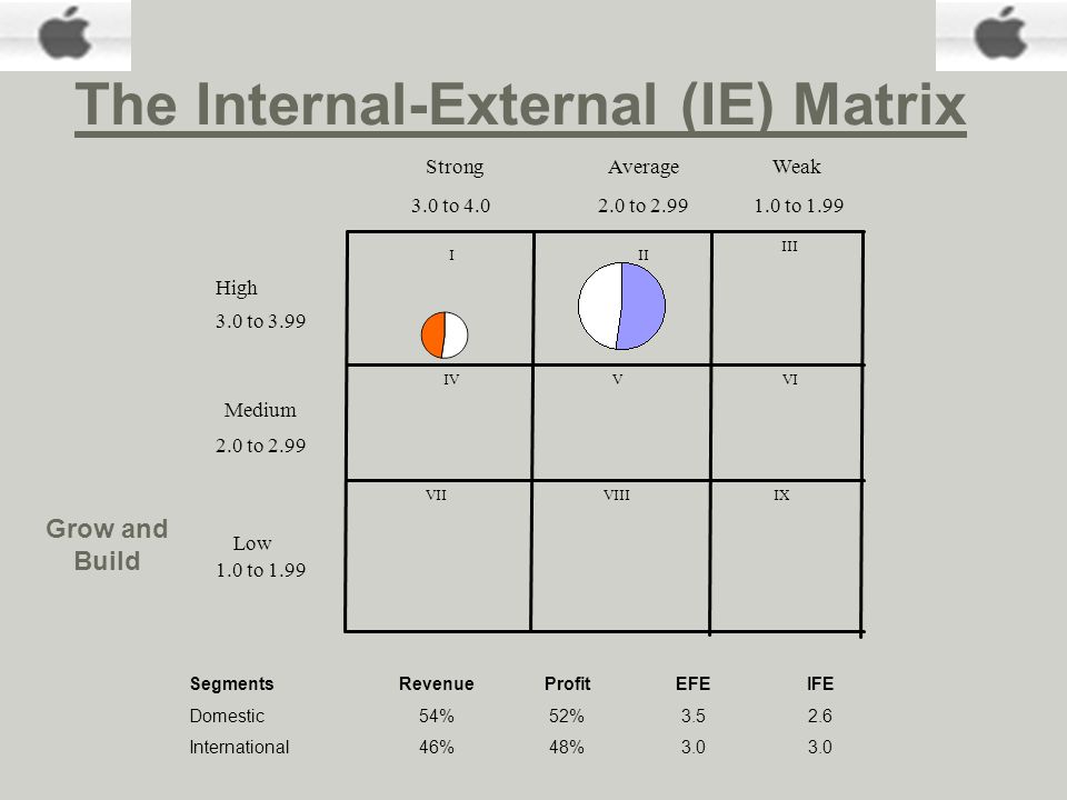 The Internal-External (IE) Matrix
