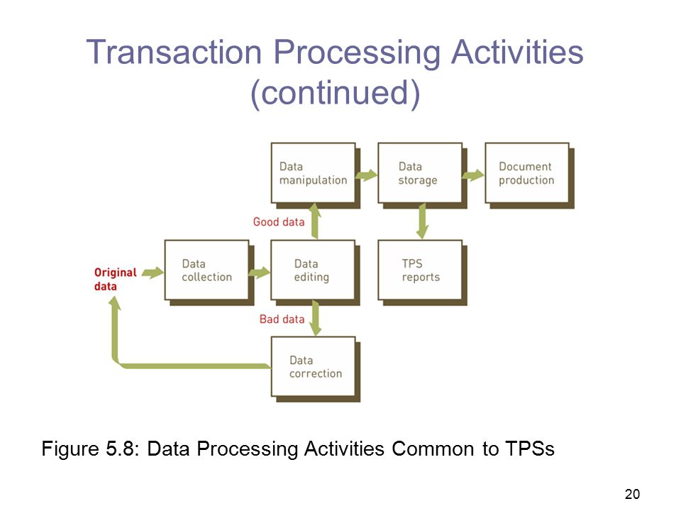 Transaction Processing Activities (continued)