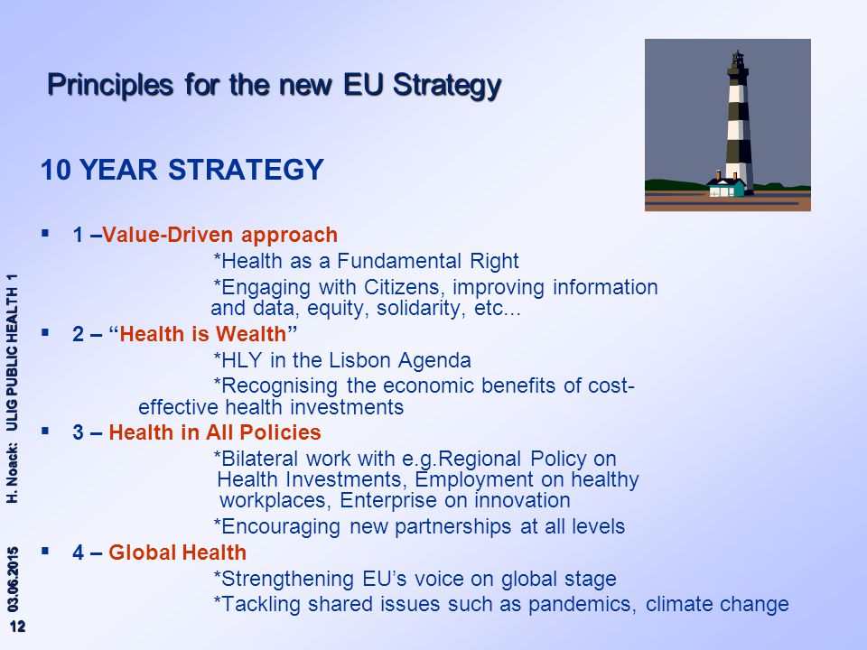 Principles for the new EU Strategy