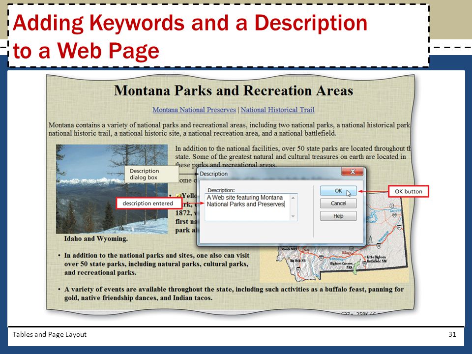 Adding Keywords and a Description to a Web Page