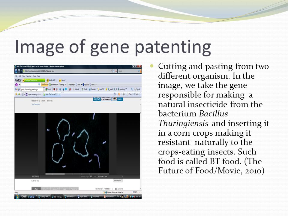 Image of gene patenting