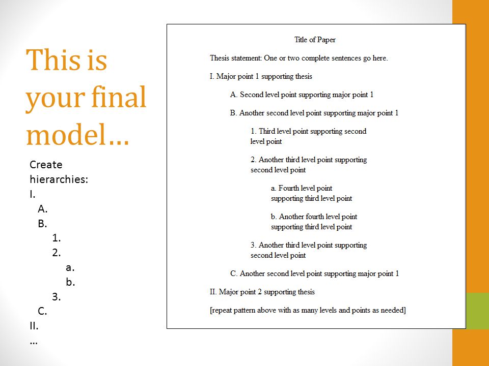 This is your final model…