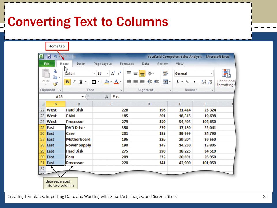 Converting Text to Columns