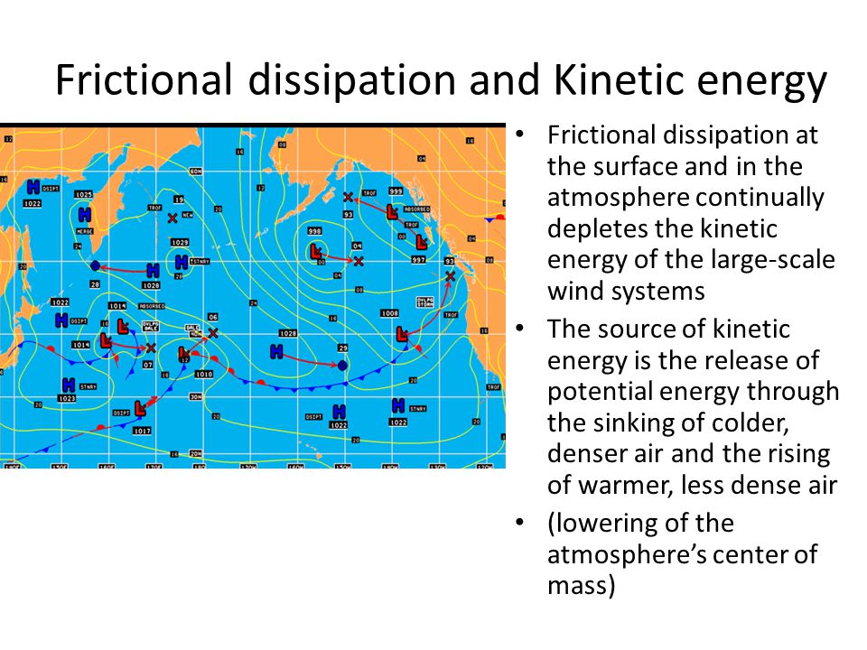 Frictional dissipation and Kinetic energy