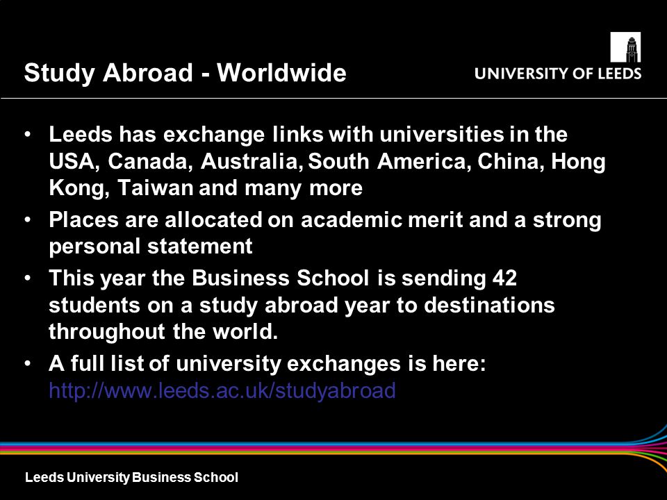 Study Abroad - Worldwide