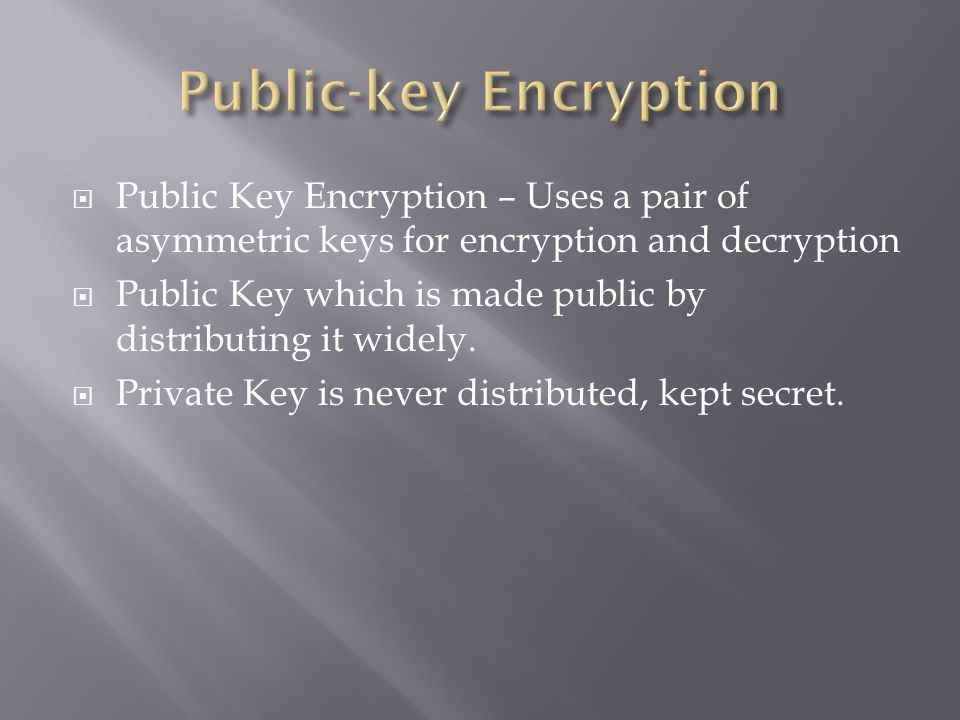 Public-key Encryption