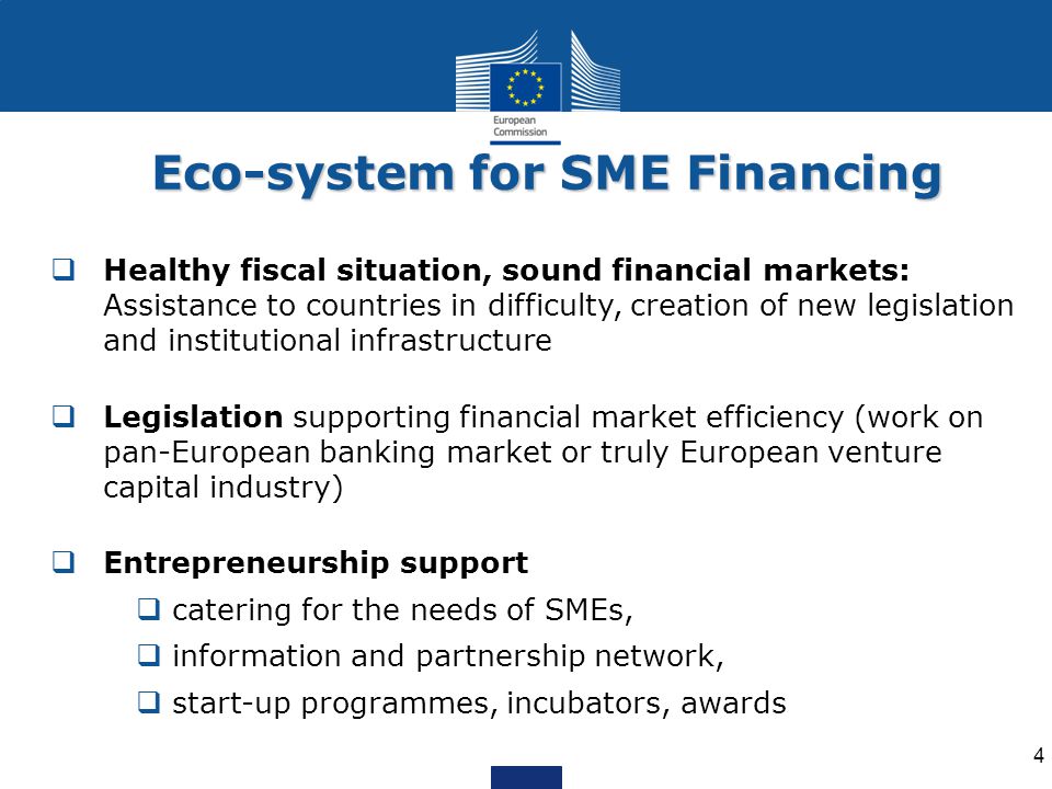 Eco-system for SME Financing