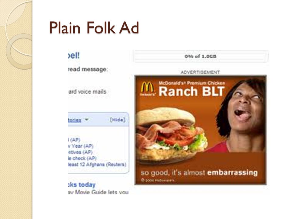 Plain Folk Ad