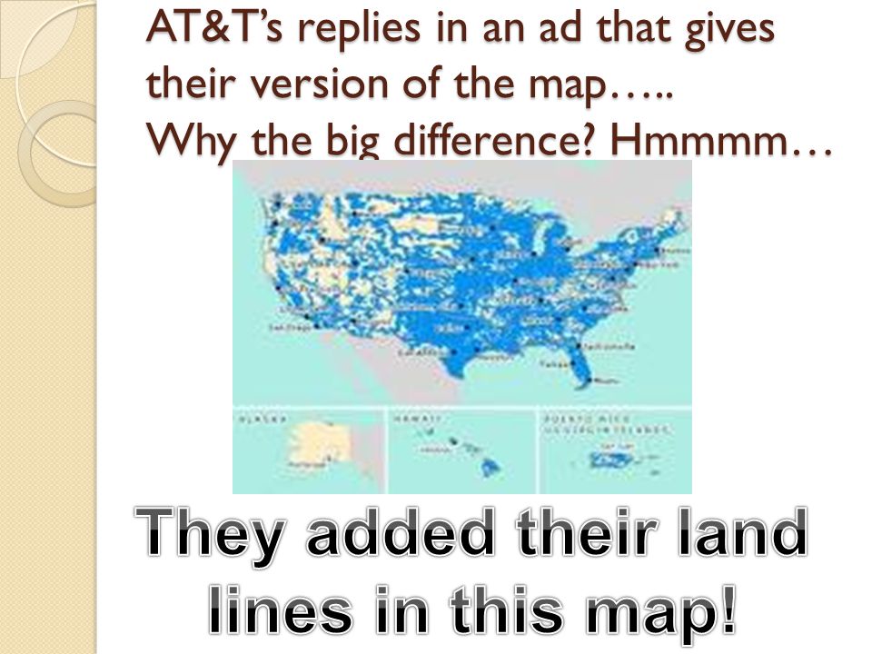 They added their land lines in this map!