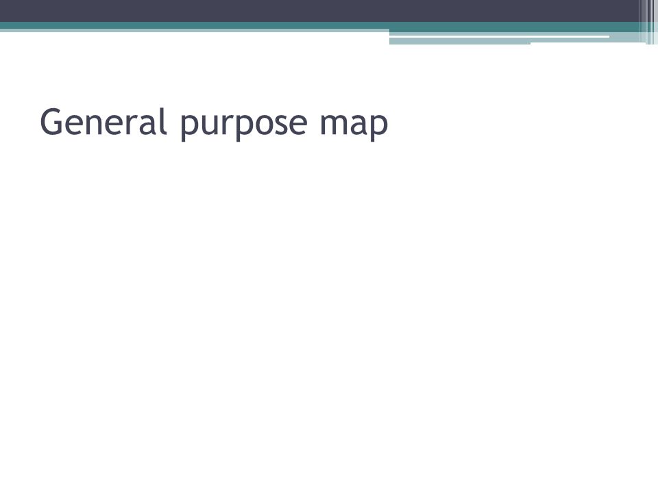 General purpose map