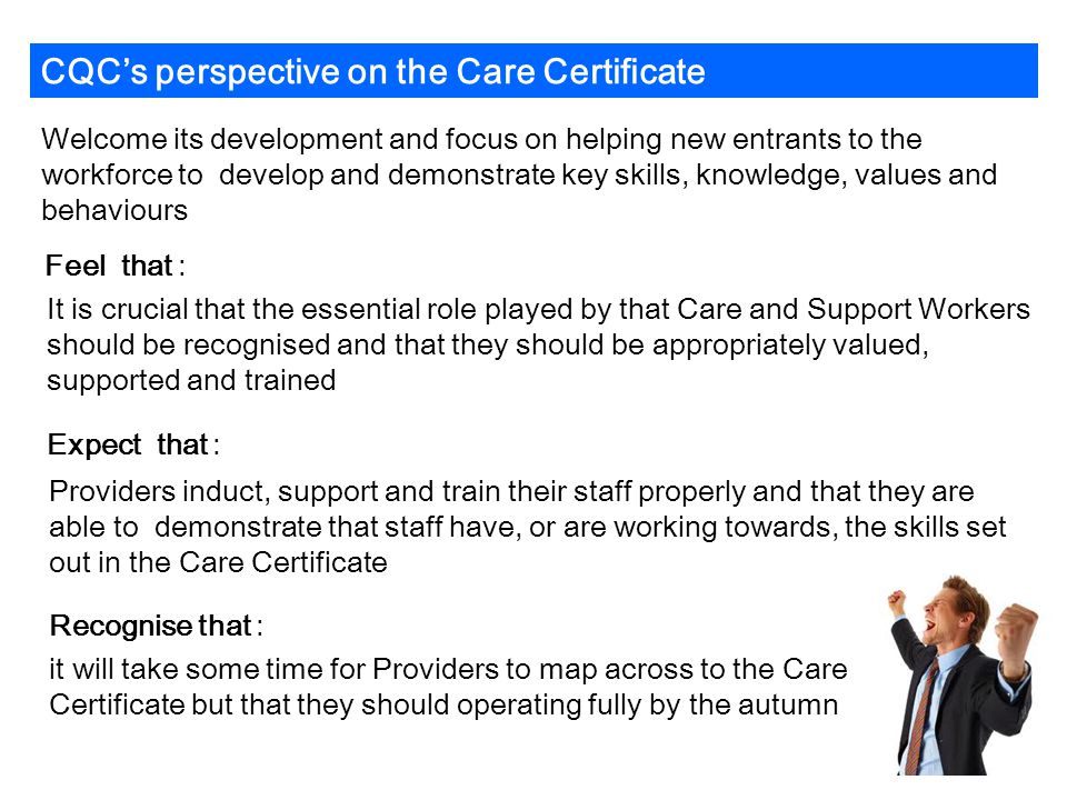 CQC’s perspective on the Care Certificate