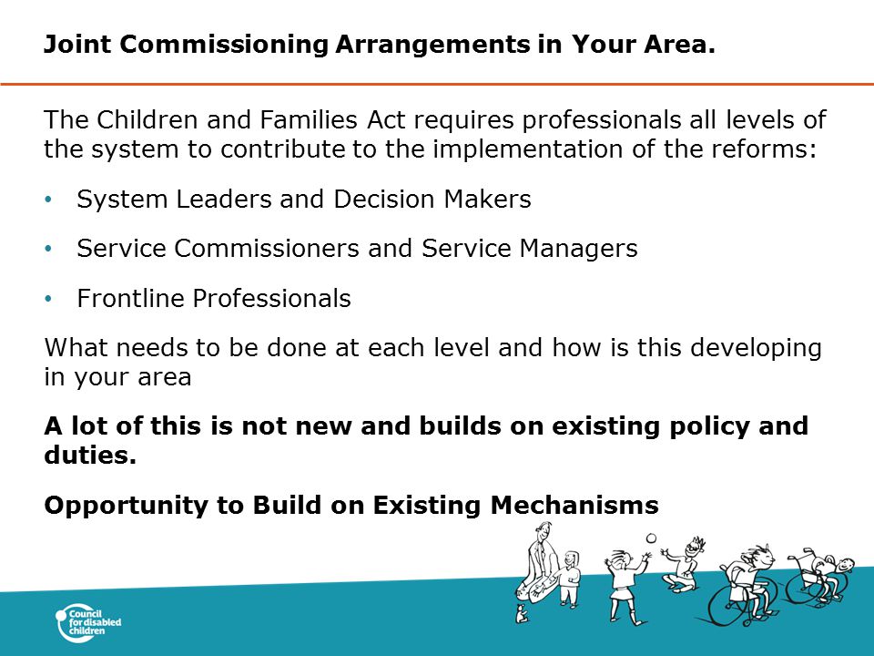 Joint Commissioning Arrangements in Your Area.