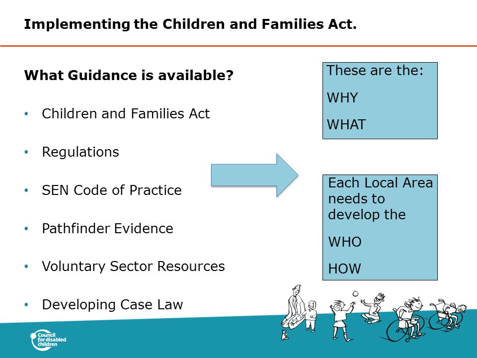 Implementing the Children and Families Act.