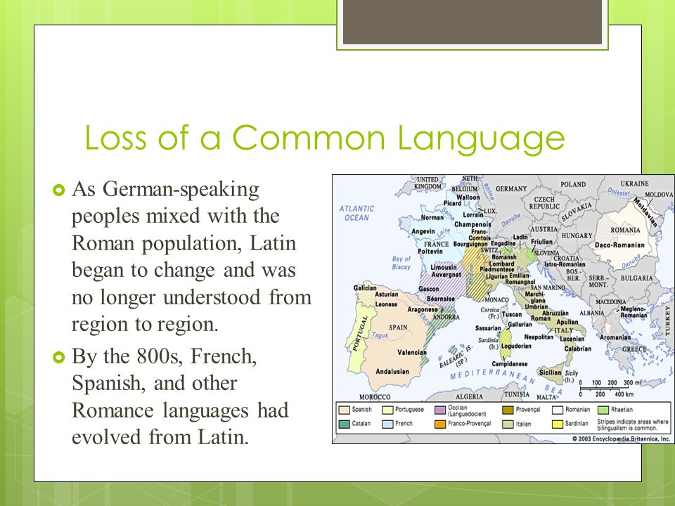 Loss of a Common Language