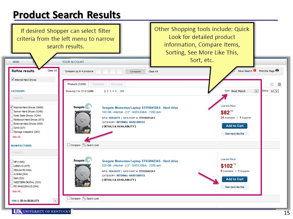 Product Search Results