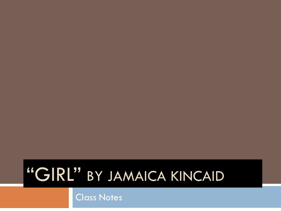 jamaica kincaid short stories