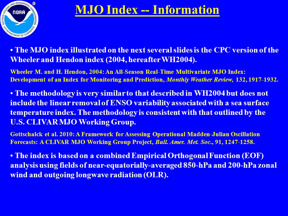 MJO Index -- Information