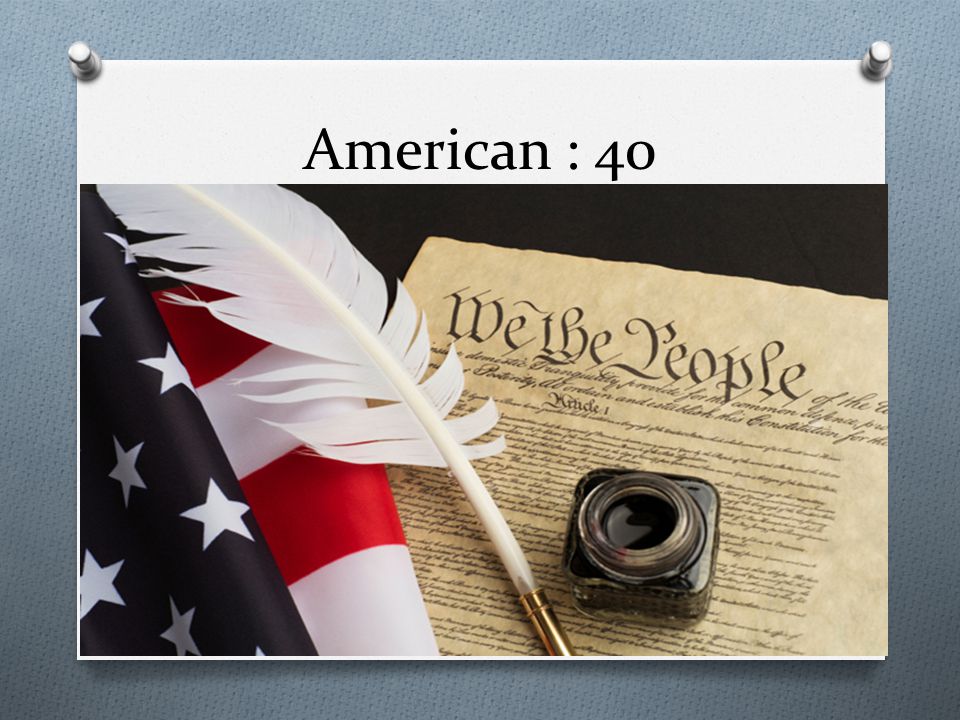 American : 40