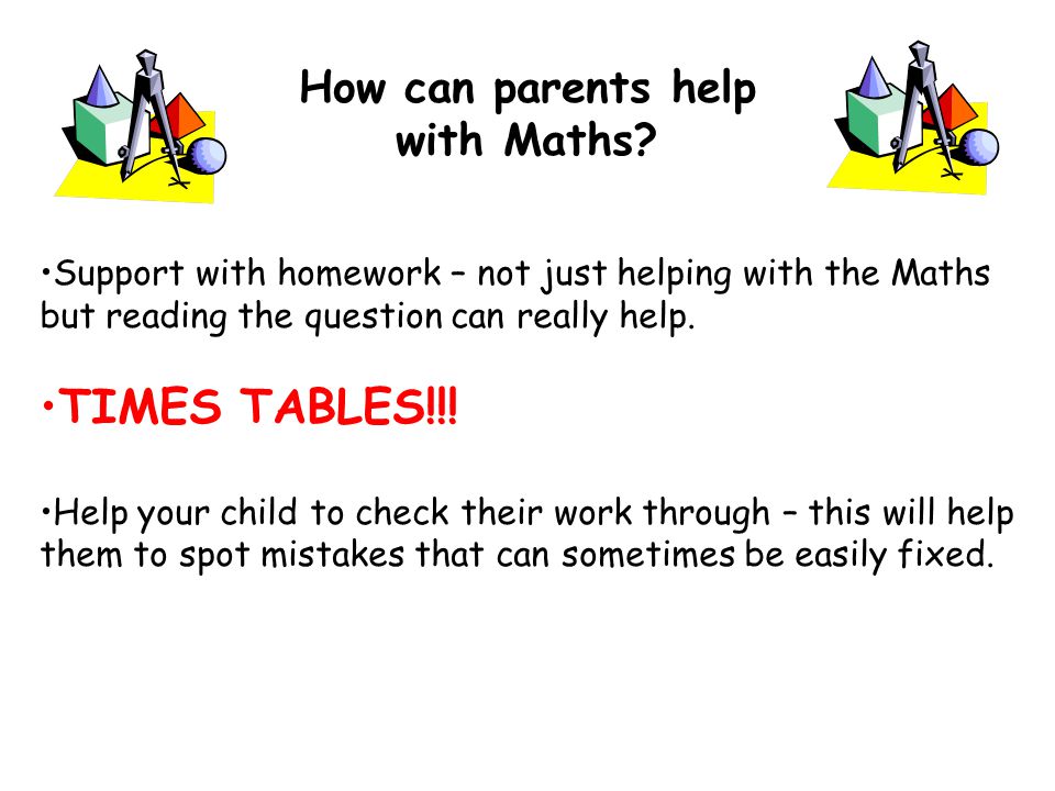 TIMES TABLES!!! How can parents help with Maths
