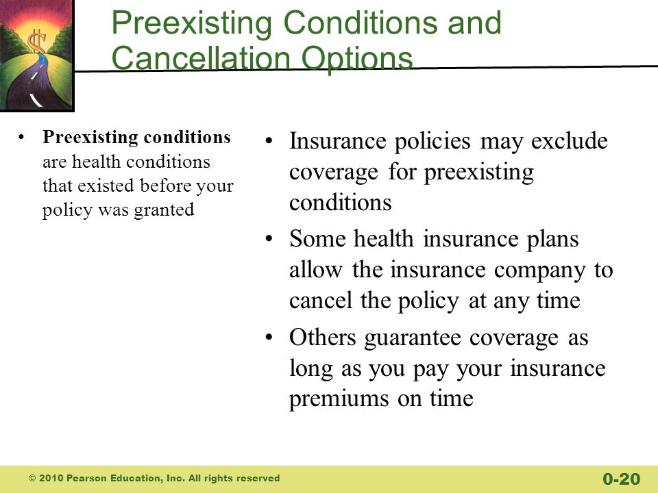 Preexisting Conditions and Cancellation Options