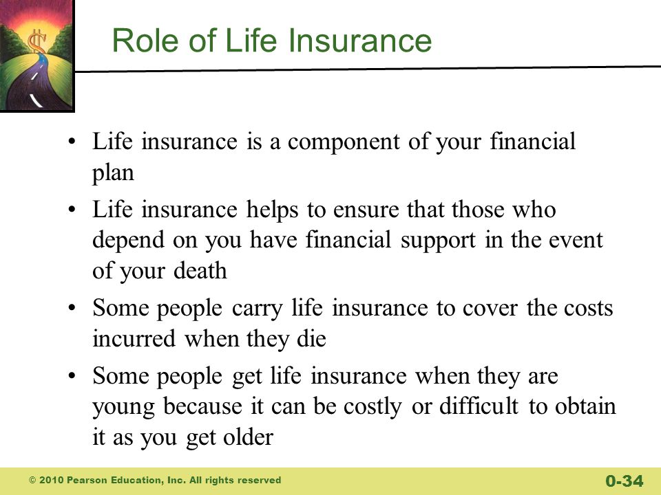 Role of Life Insurance Life insurance is a component of your financial plan.