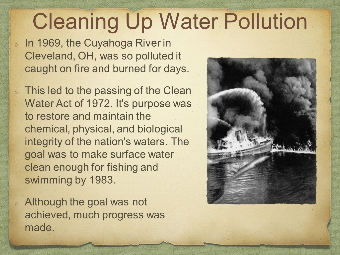 Cleaning Up Water Pollution