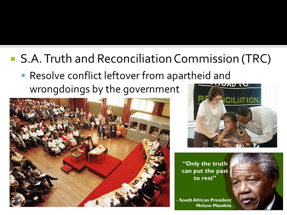 S.A. Truth and Reconciliation Commission (TRC)