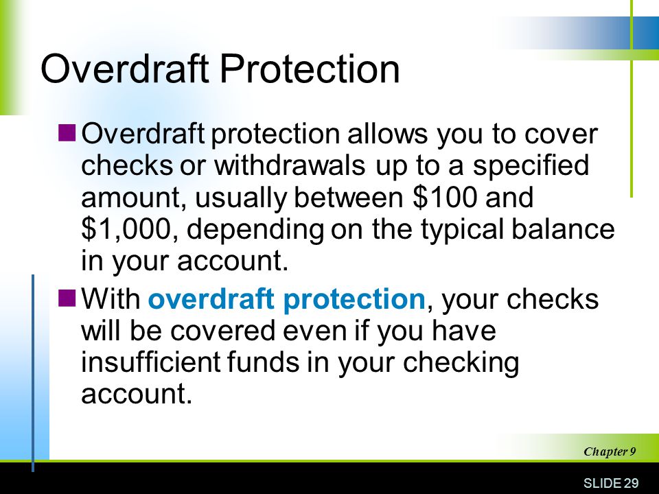 Overdraft Protection