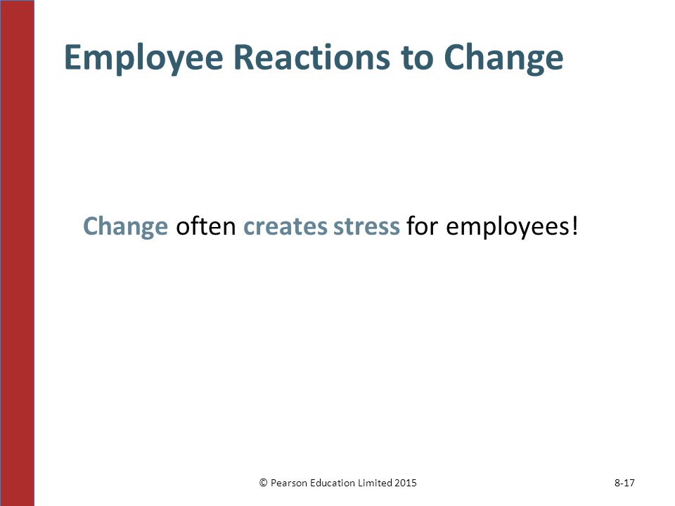 Employee Reactions to Change