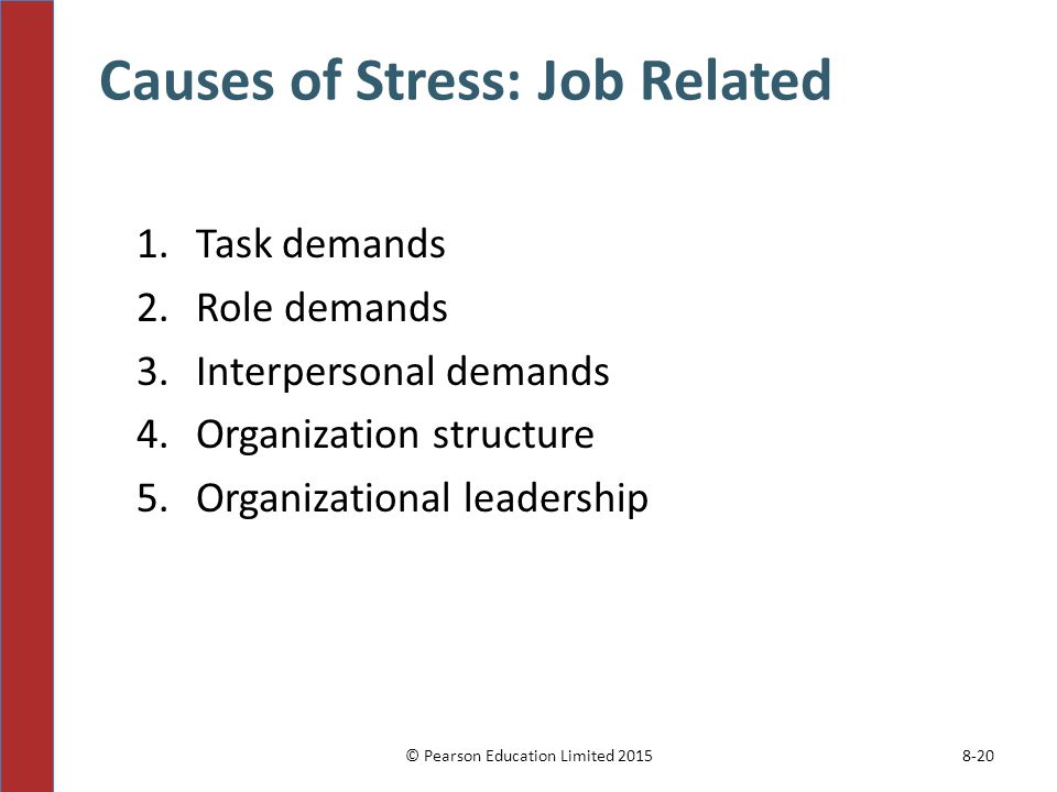 Causes of Stress: Job Related
