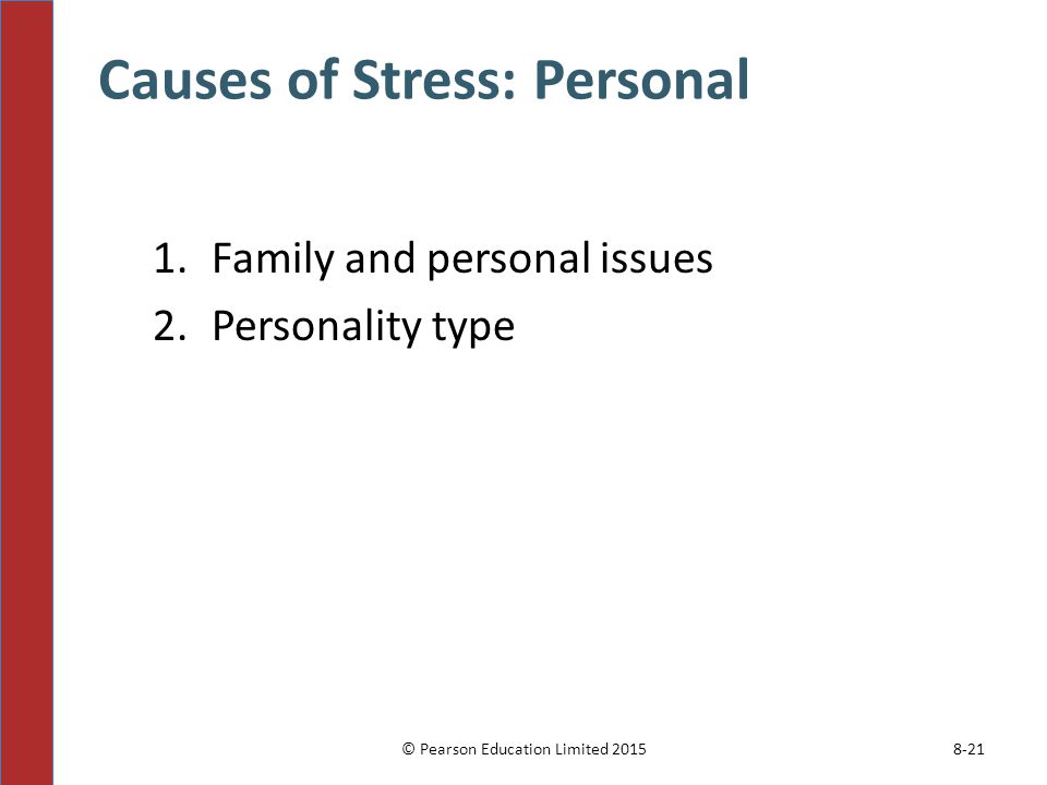 Causes of Stress: Personal