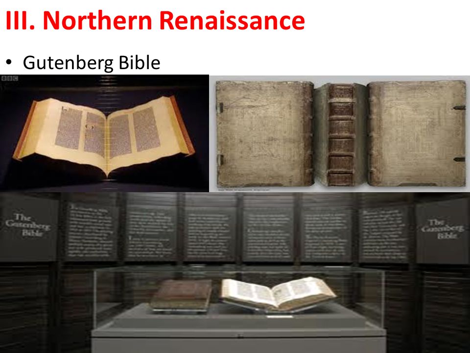 III. Northern Renaissance