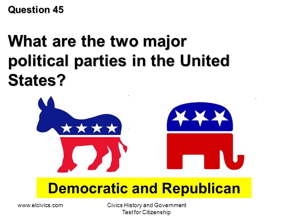 Democratic and Republican