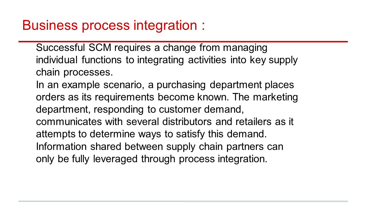 Business process integration :