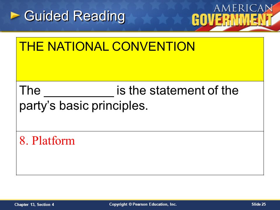 Guided Reading THE NATIONAL CONVENTION